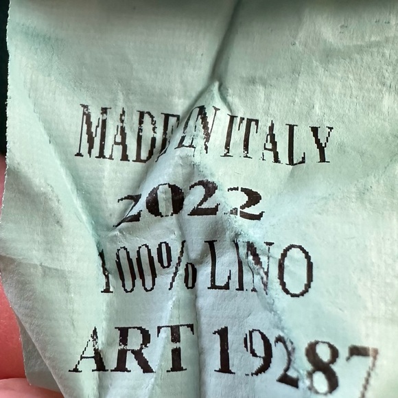 Teal Button-Up Linen Maxi Shirt Dress XL - Picture 9 of 9